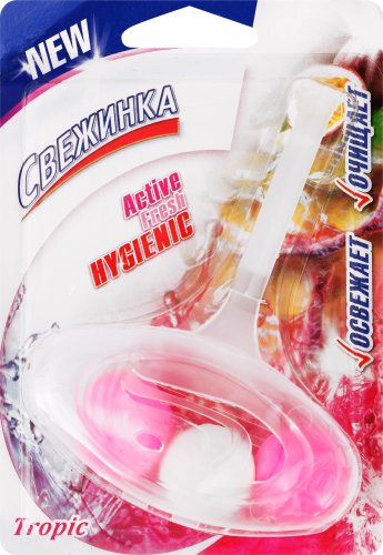 СВЕЖИНКА очиститель д/унитаза шариковый блистер тропик 40г 6410